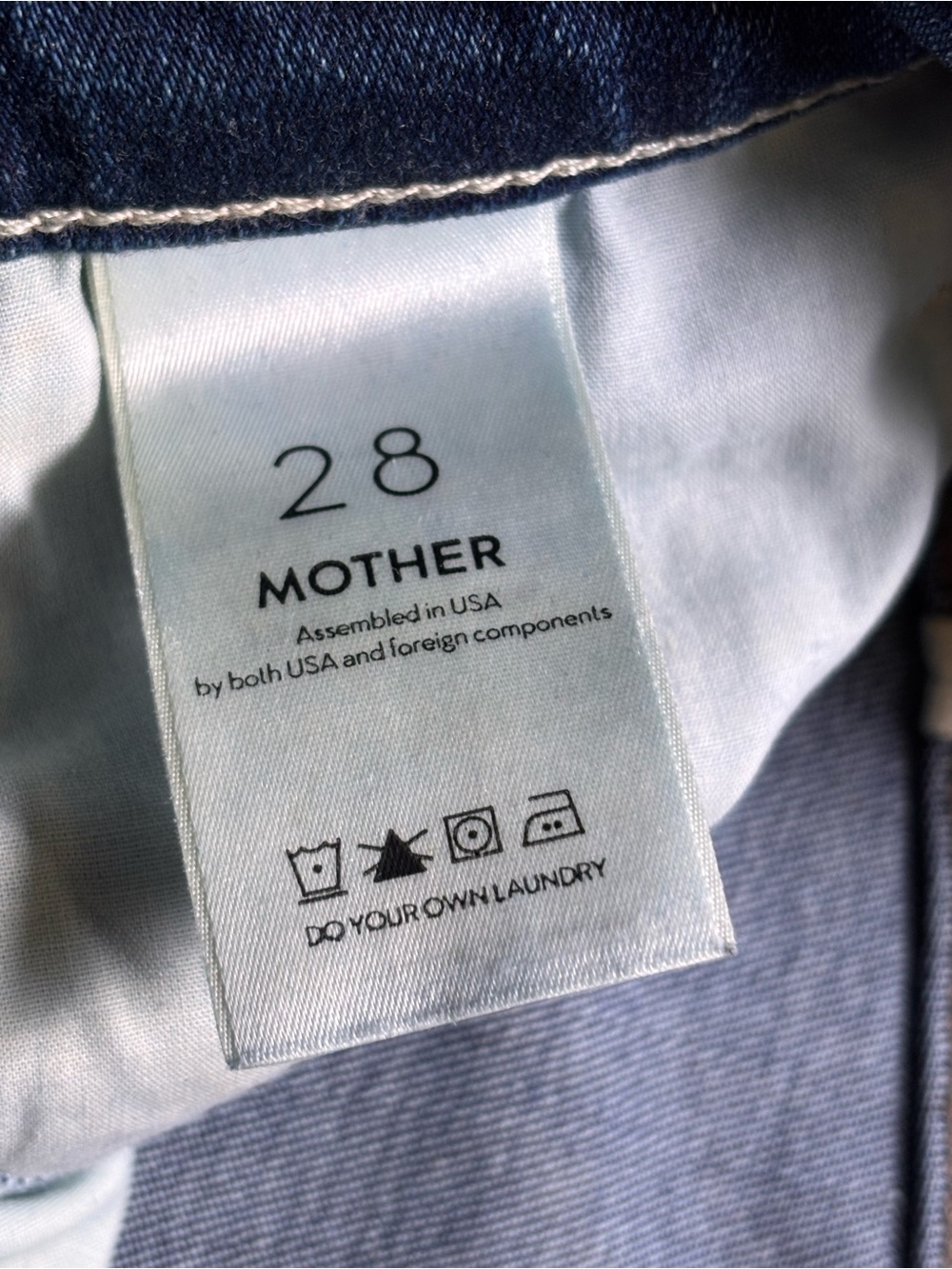 MOTHER The Hustler Ankle Fray Jeans 28 Night Clubbing High Rise #584 - Picture 4 of 7